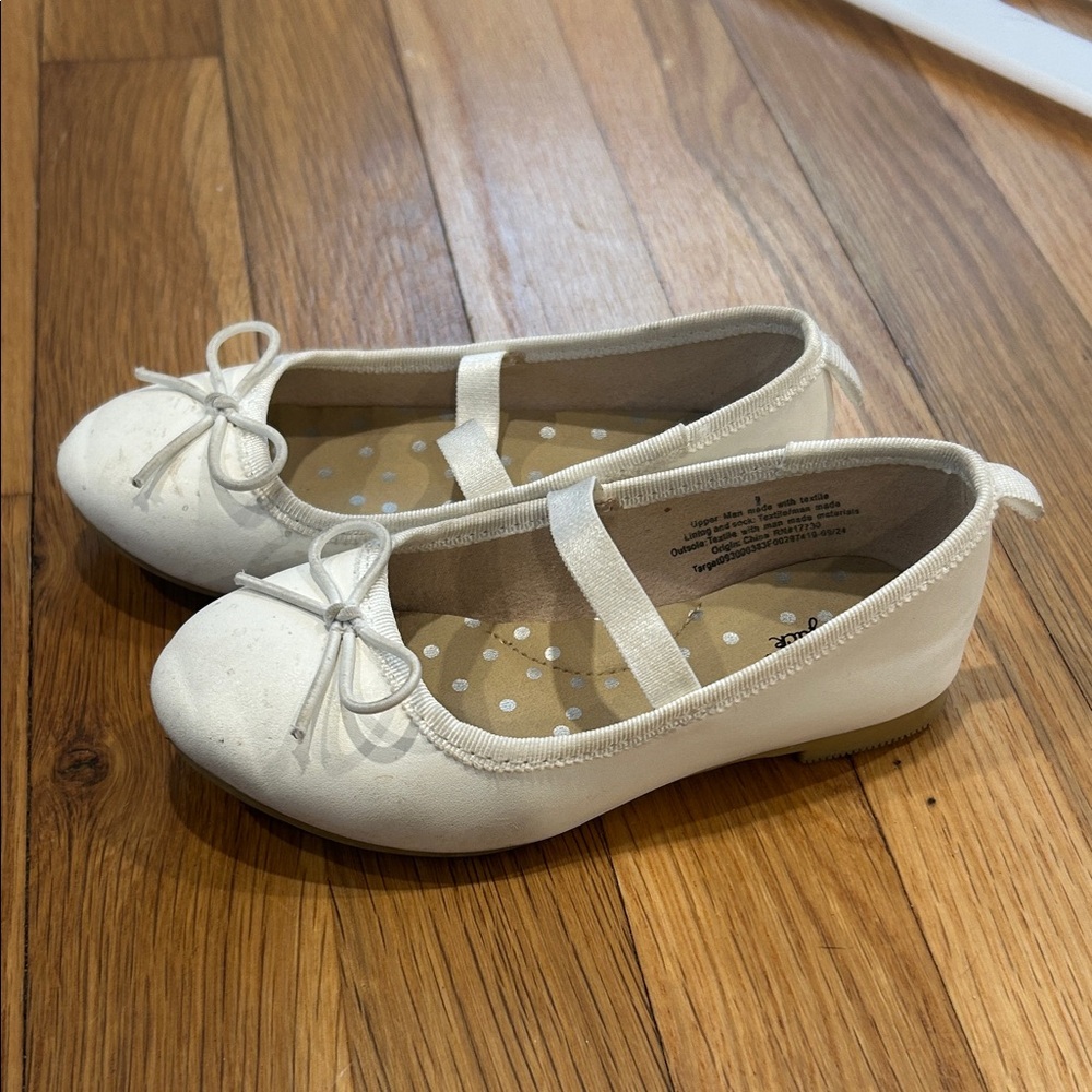 Cat & Jack White Kids Dress Shoes